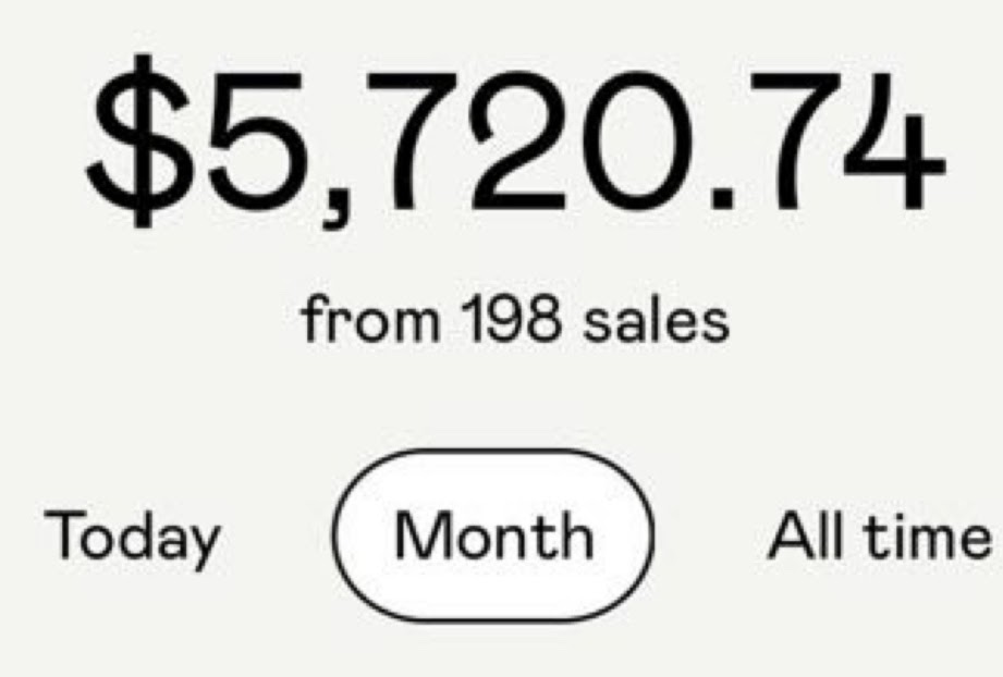 Client Results - $5,720.74 from 198 sales